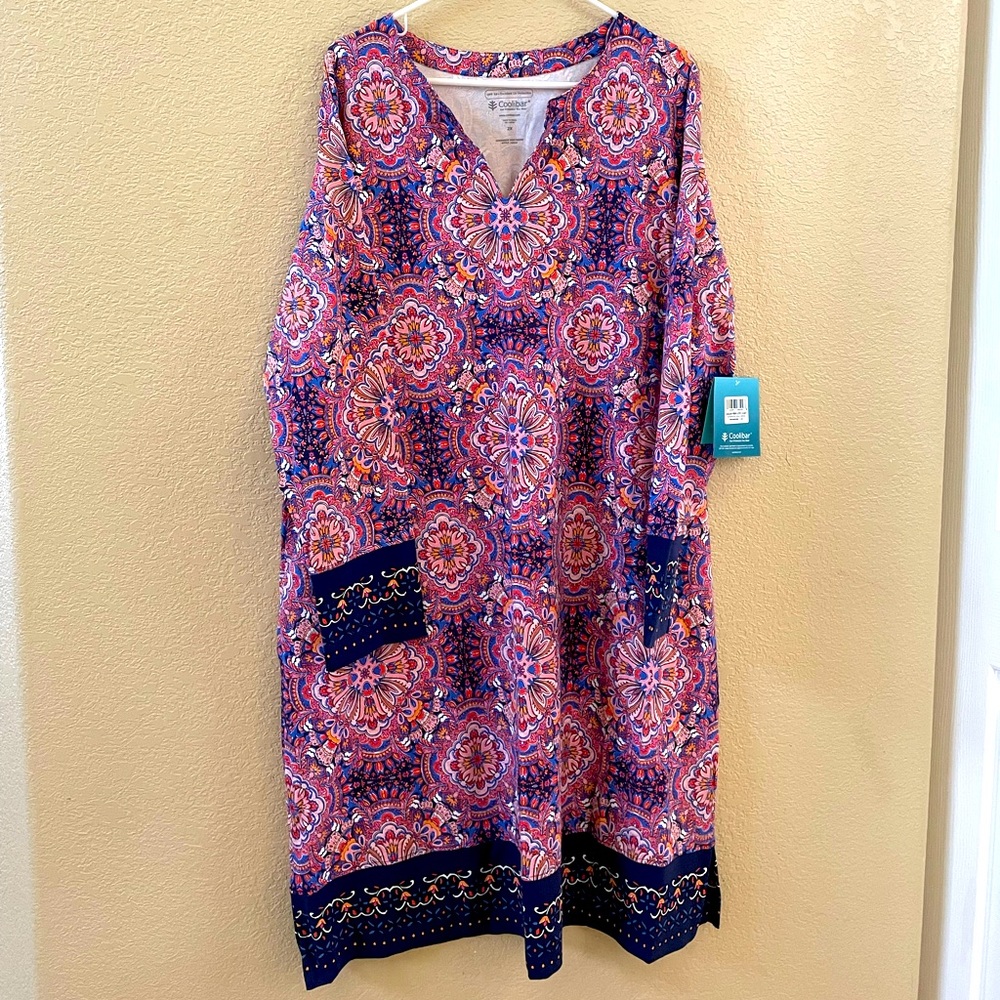 Coolibar Oceanside midi dress size 2XL never worn